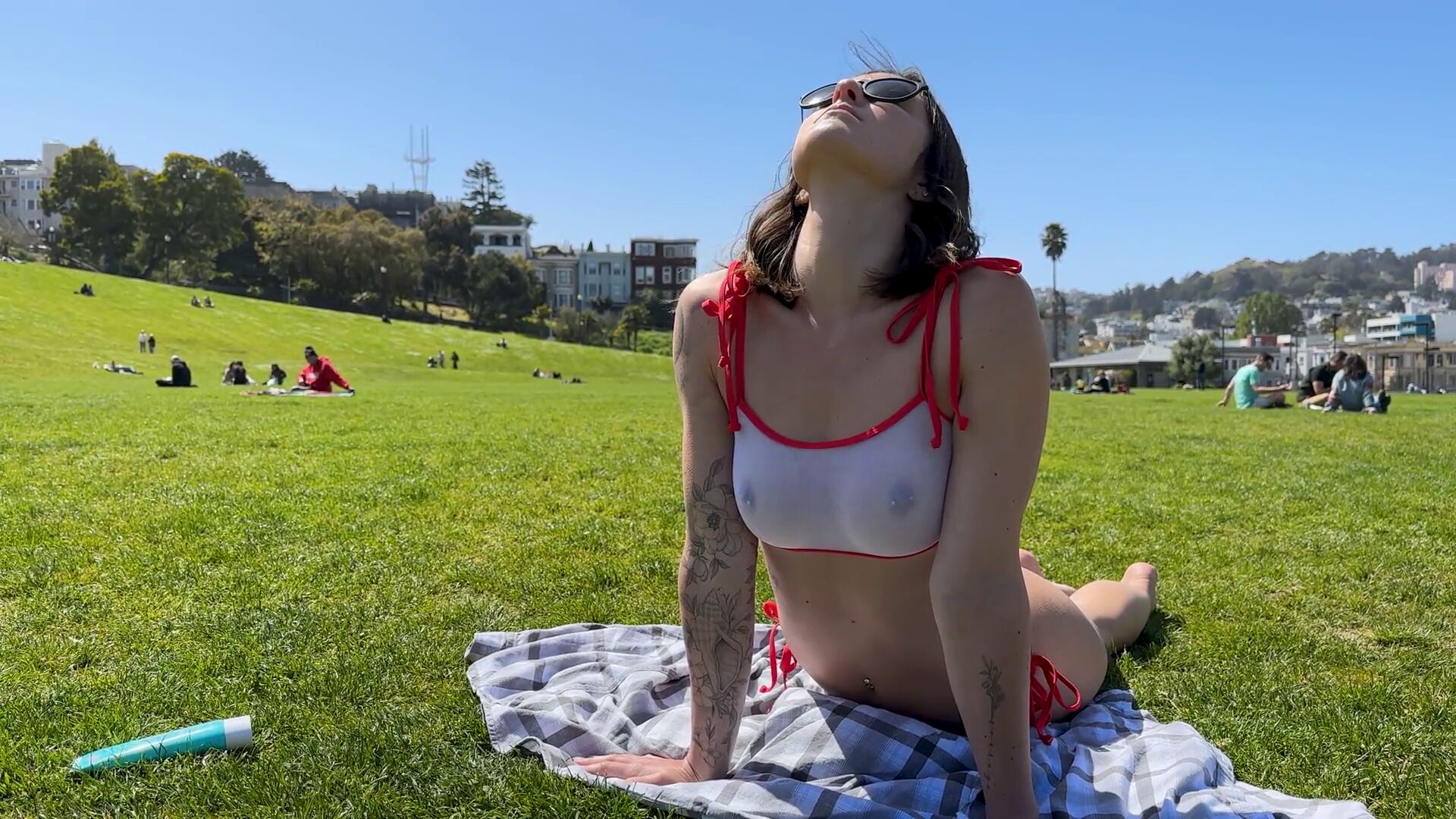 Big Tits Flashing Park
